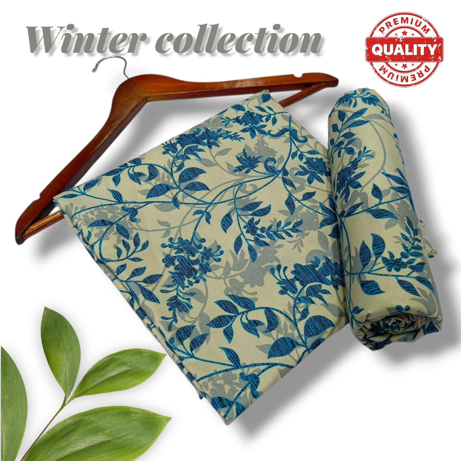 Warm & Stylish Winter 2-Piece Suit | Unstitched | COD Available