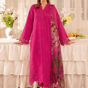 Maria B Dhank Winter Suit – Multi-Head Boring Embroidery Design