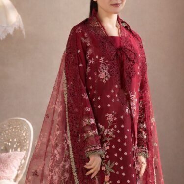 DHANAK 3-Piece Heavy Embroidered Designer Outfit