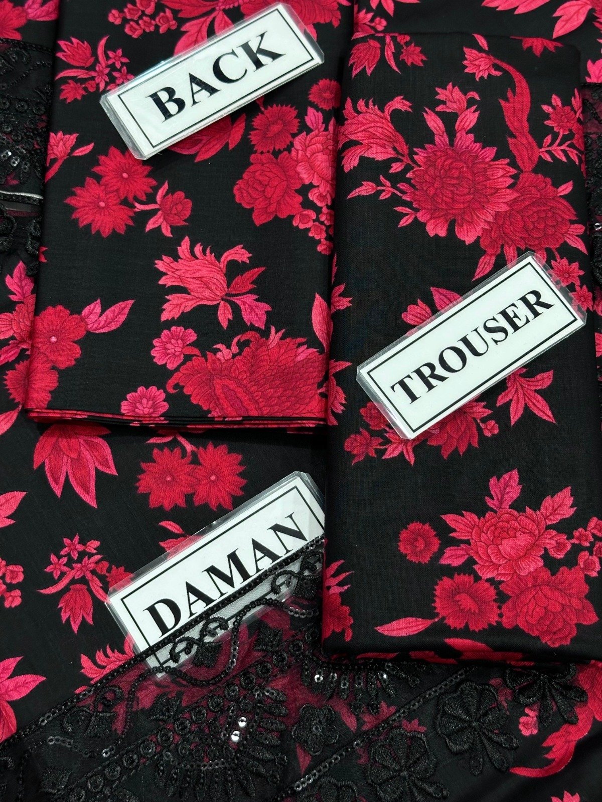 Aneela’s Unstitch Replica Lawn 3-Piece Suit with Chiffon Embroidered Dupatta