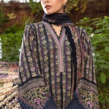 Lawn Collection 3-Piece Suit with Heavy Embroidered Sequin Work