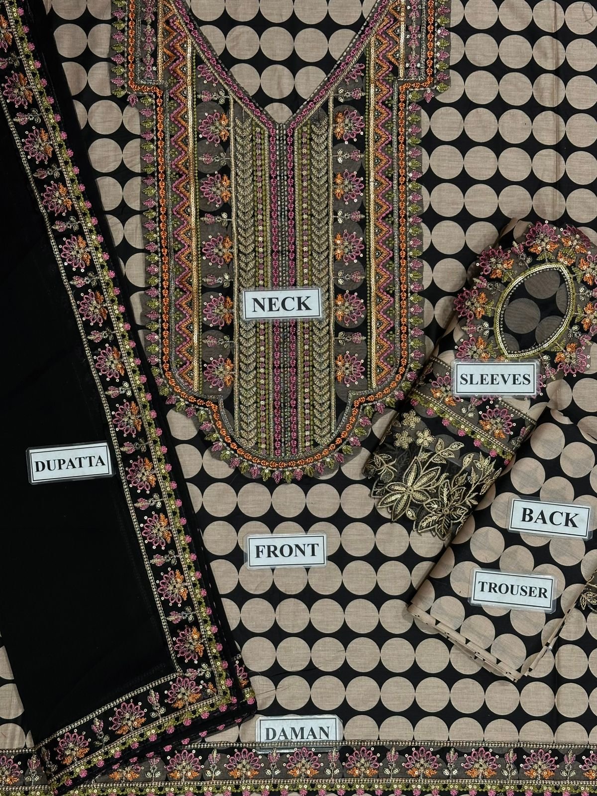 Unstitch Replica Lawn 3-Piece Suit with Chiffon Embroidered Dupatta