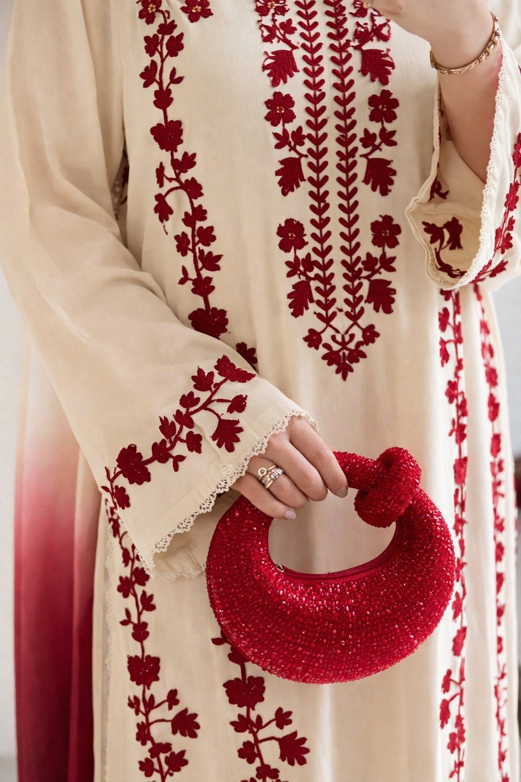 Mix Brands Embroidered Lawn 3-Piece Suit with Digital Diamond & Embroidered Dupatta