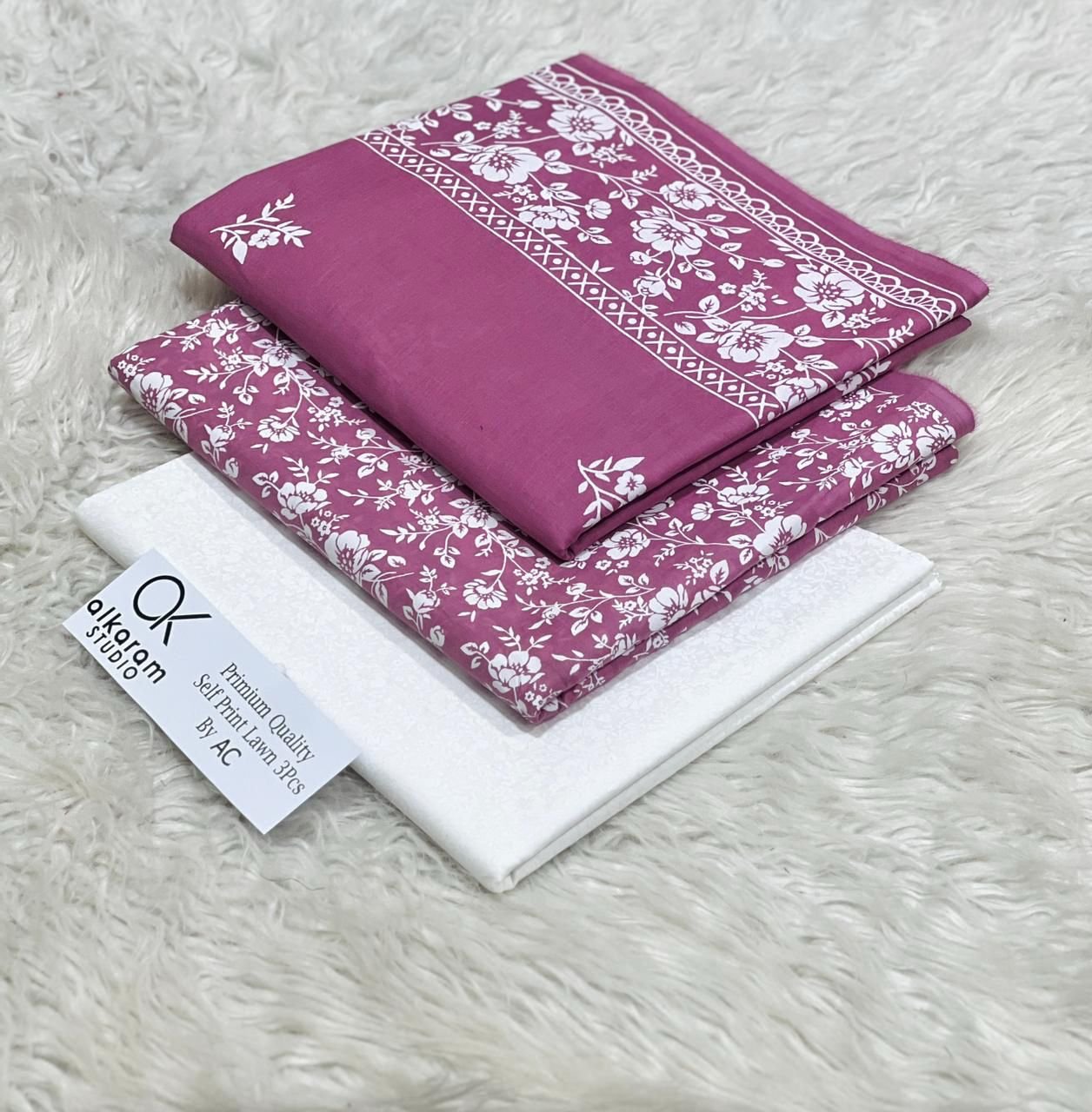 Luxury Eid Collection – Self Printed Lawn 3PC (Airjet Quality)