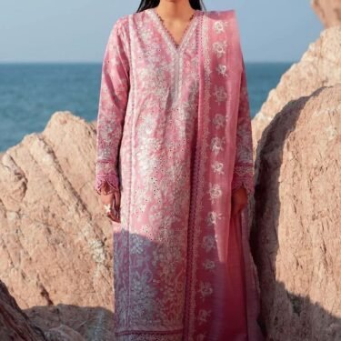 Summer Collection 2026 | Embroidered Lawn 3-Piece Suit with Chiffon Dupatta