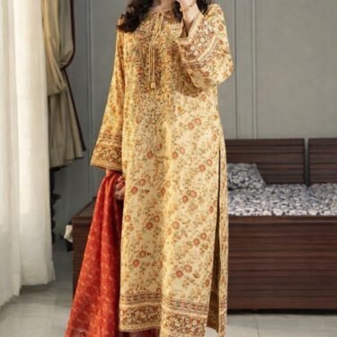 Summer Collection 2026 | Premium Embroidered Lawn 3-Piece with Chiffon Dupatta