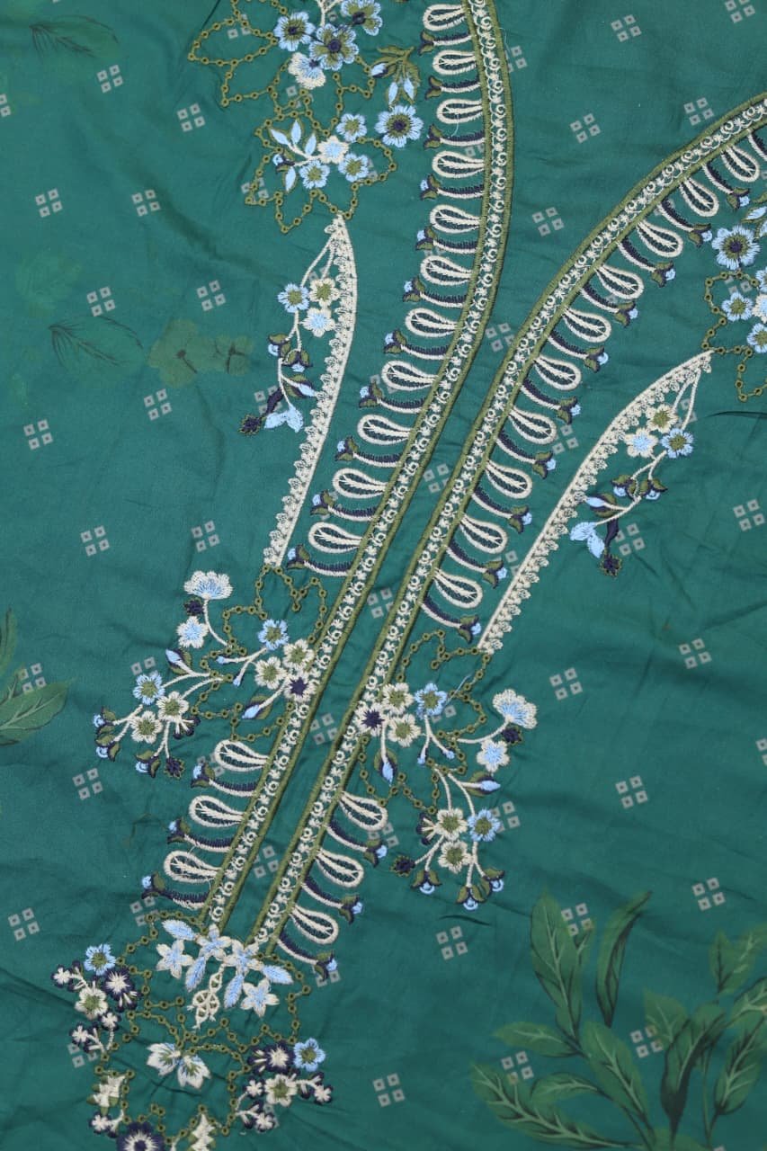 Summer Collection 2026 Embroidered Lawn 3PC Suit with 4-Side Embroidered Chiffon Dupatta – Premium Edition