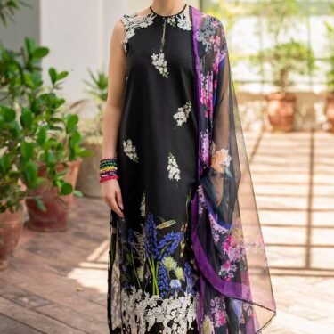 Summer Collection 2026 Lawn 3PC Suit – Embroidered Front with Swiss Voil Dupatta
