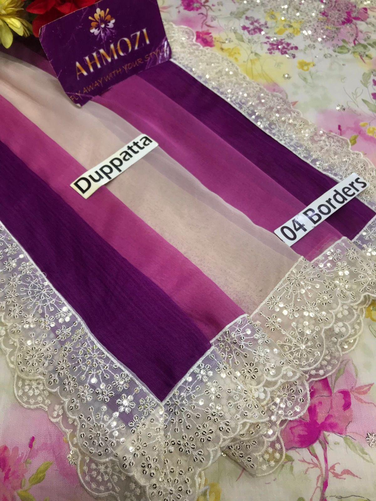 Style Me Wear – Iznik Lawn Collection 2026 Heavy Embroidered 3PC Suit with Tie & Dye Chiffon Dupatta