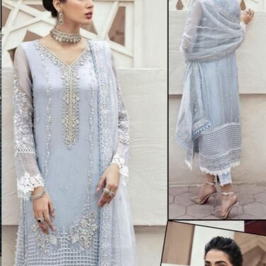 Style Me Wear – Luxury Wedding 3PC Suit with Heavy Adda Work (Organza & Silk)