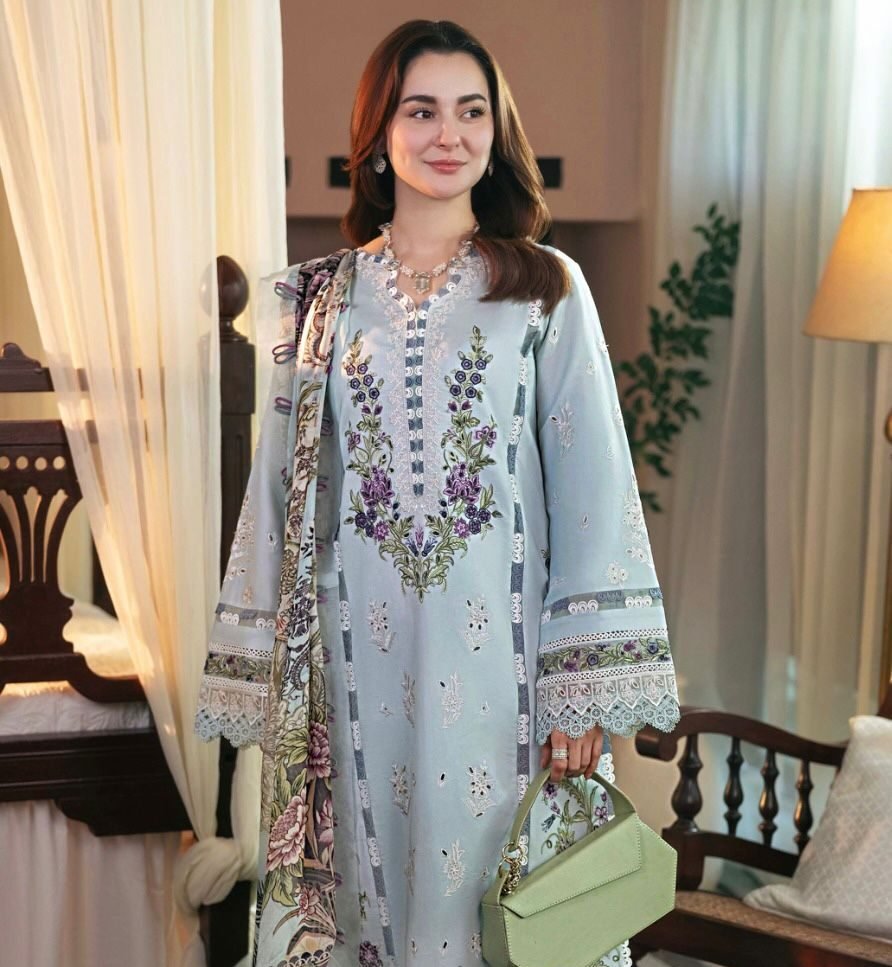 Mix Brands Lawn 3PC Chikankari Embroidered Suit – Tarkashi Diamond Dupatta