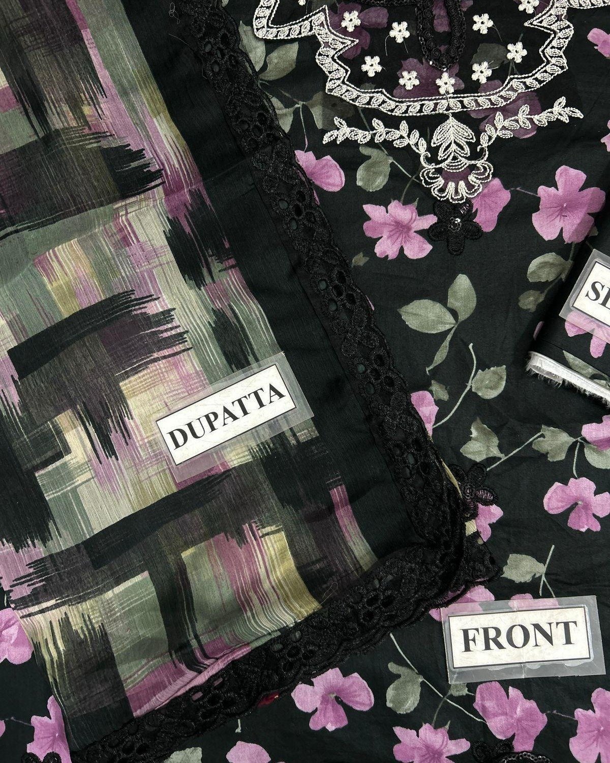 Midnight Bloom – Timeless Black Floral Ensemble by Style Me Wear